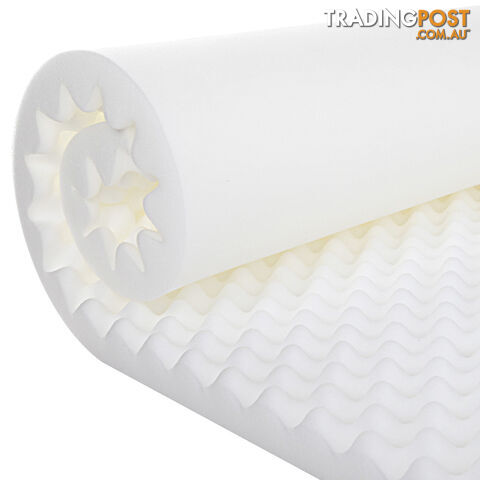 Deluxe Egg Crate Mattress Topper 5 cm Underlay Protector King