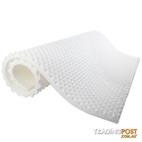 Deluxe Egg Crate Mattress Topper 5 cm Underlay Protector King