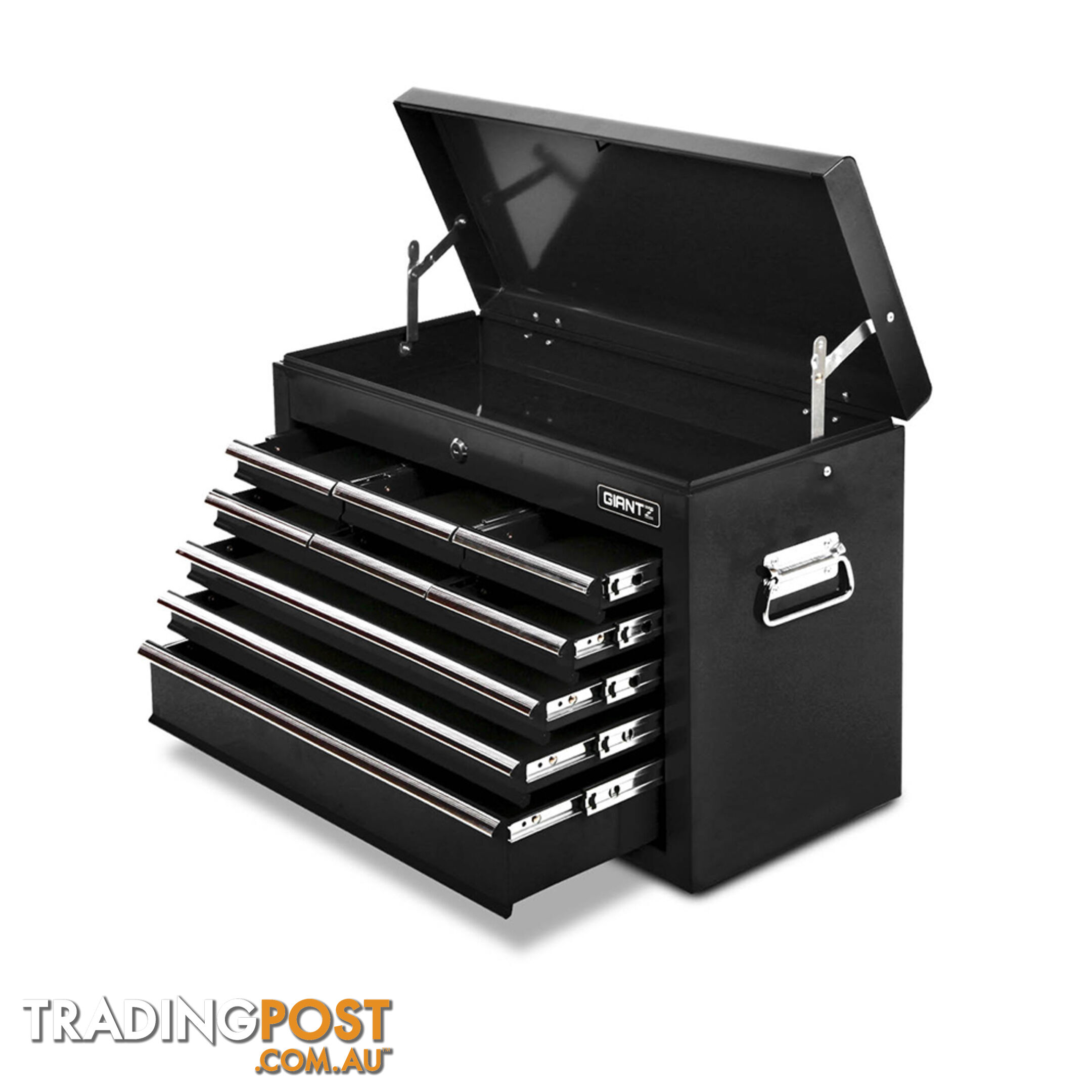 9 Drawers Tool Box Chest Black