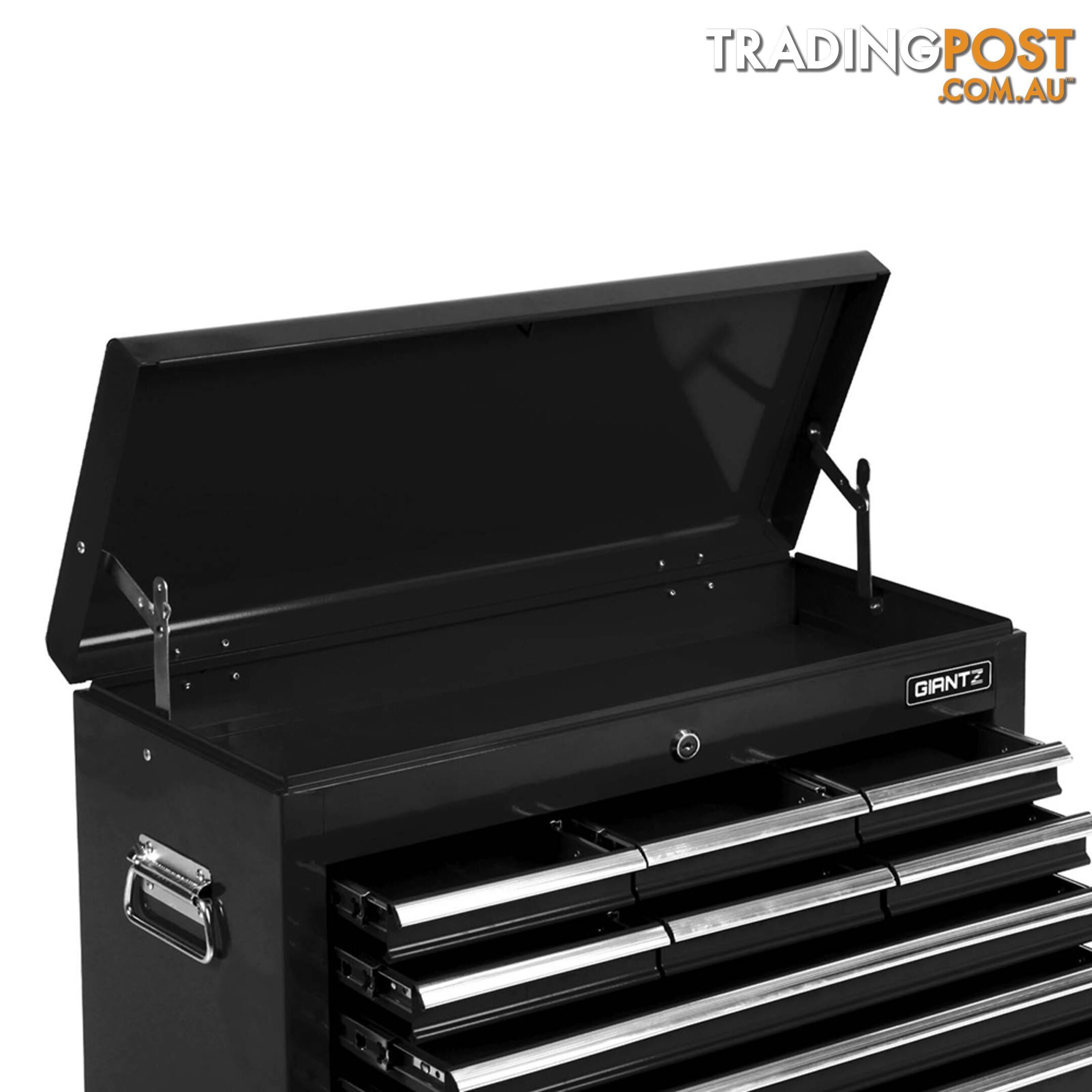 9 Drawers Tool Box Chest Black