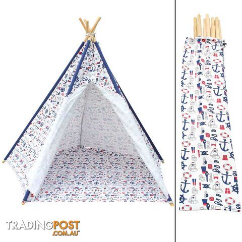 5 Poles Teepee Tent w/ Storage Bag