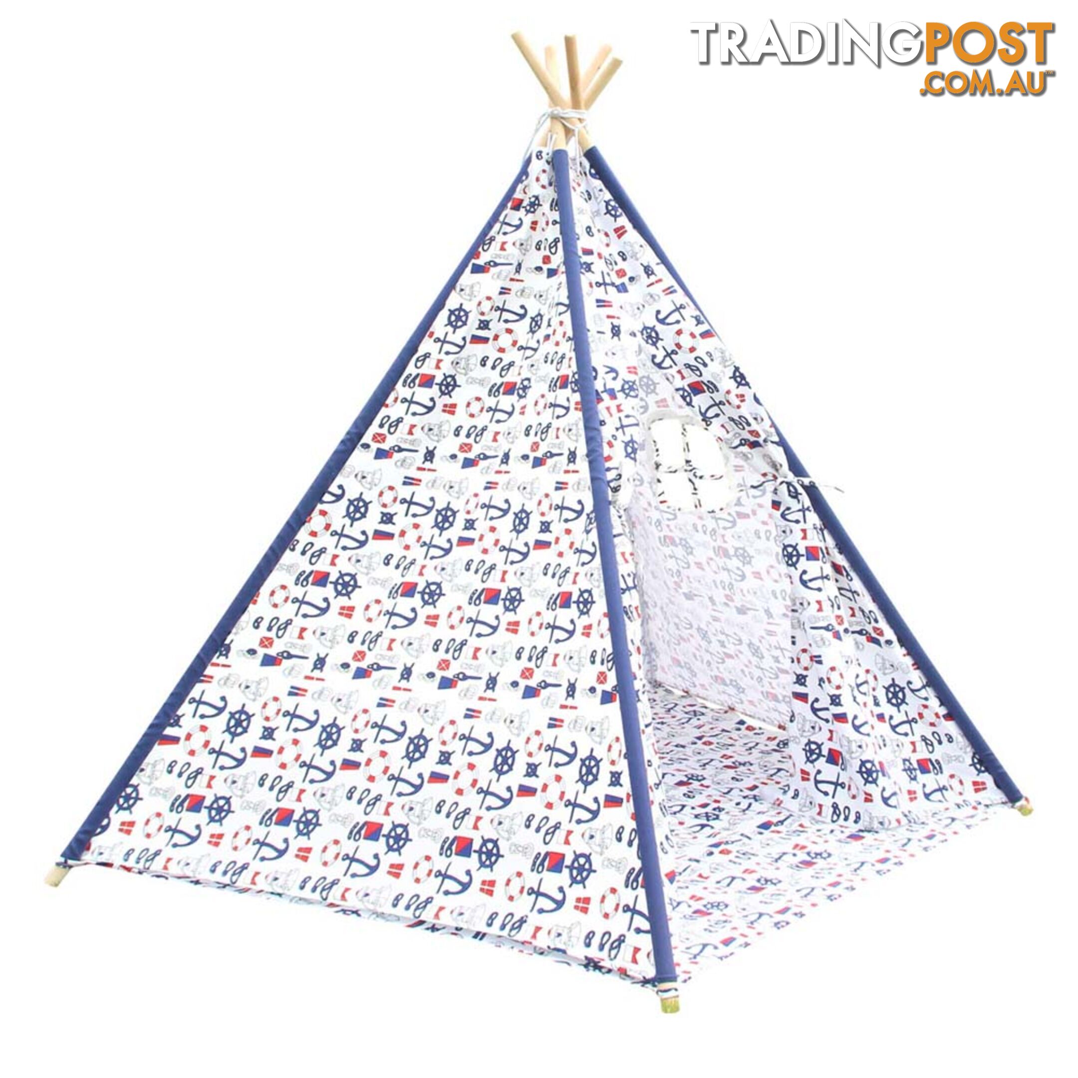 5 Poles Teepee Tent w/ Storage Bag