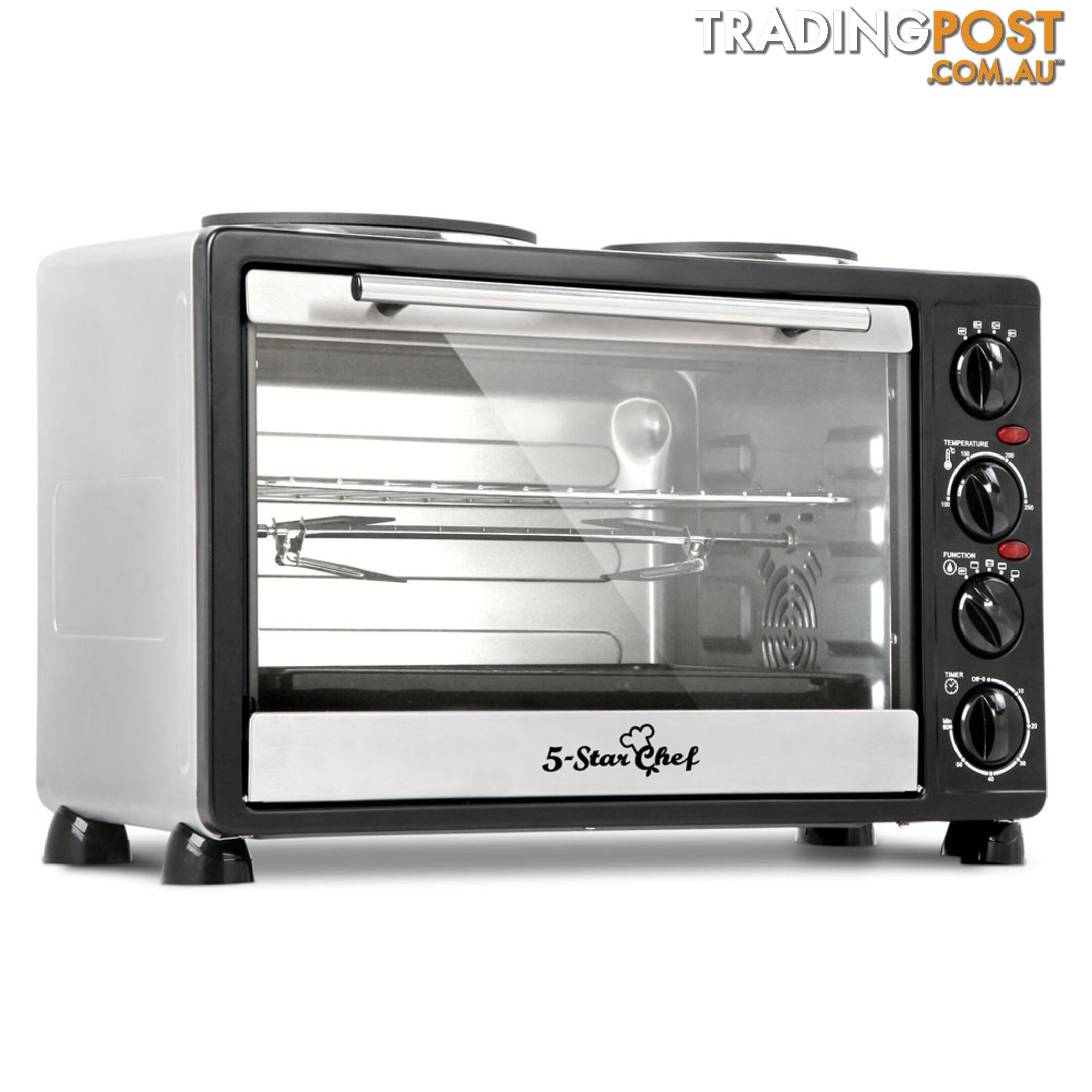 34L Benchtop Convection Oven with Twin Hot Plate