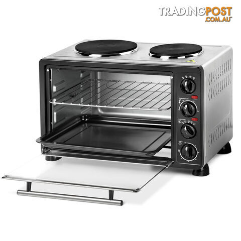 34L Benchtop Convection Oven with Twin Hot Plate