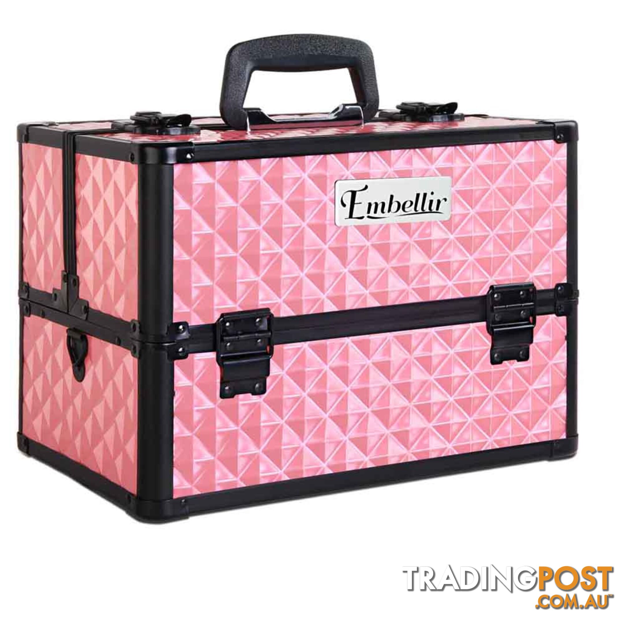 Portable Cosmetic Beauty Make Up Carry Case Box Pink