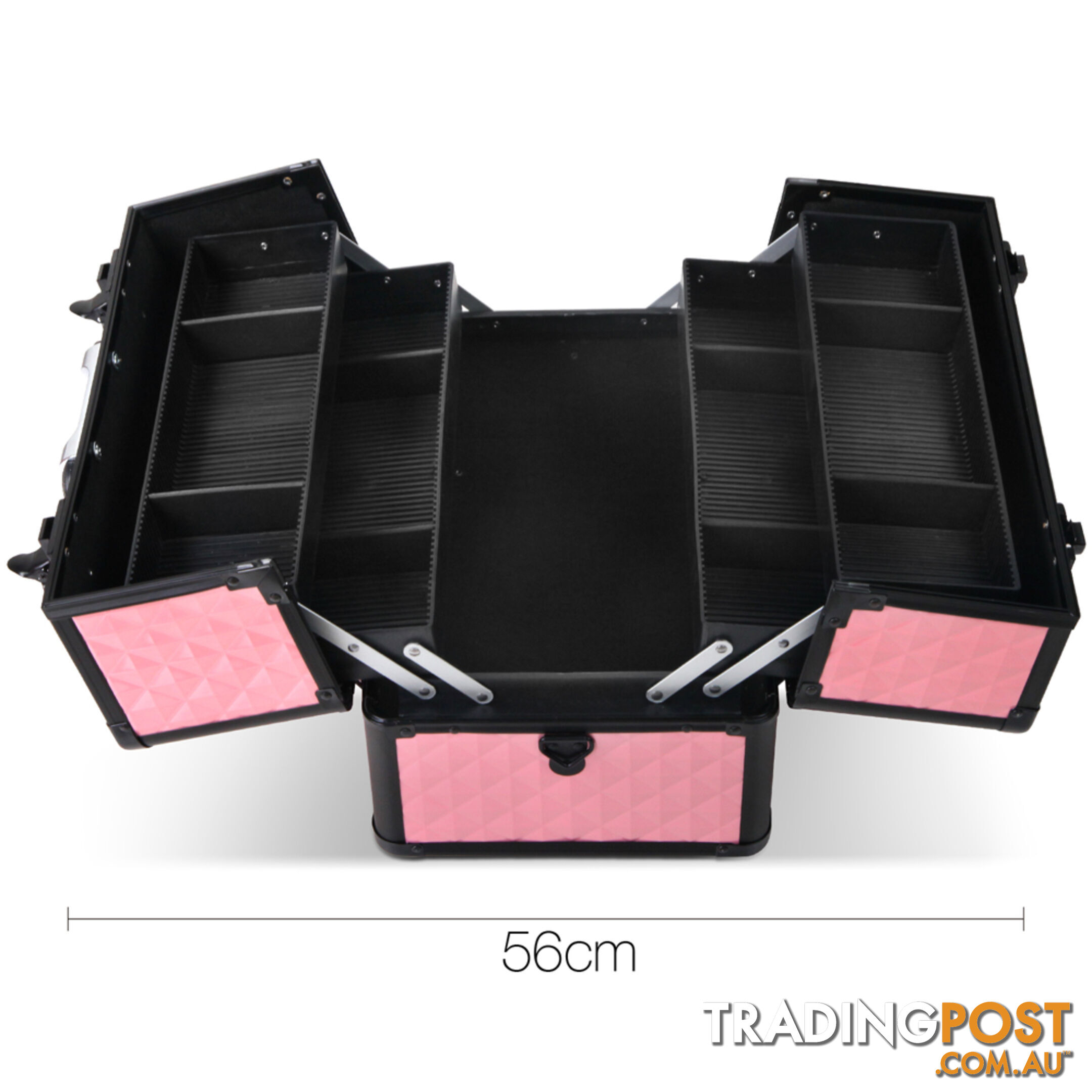 Portable Cosmetic Beauty Make Up Carry Case Box Pink