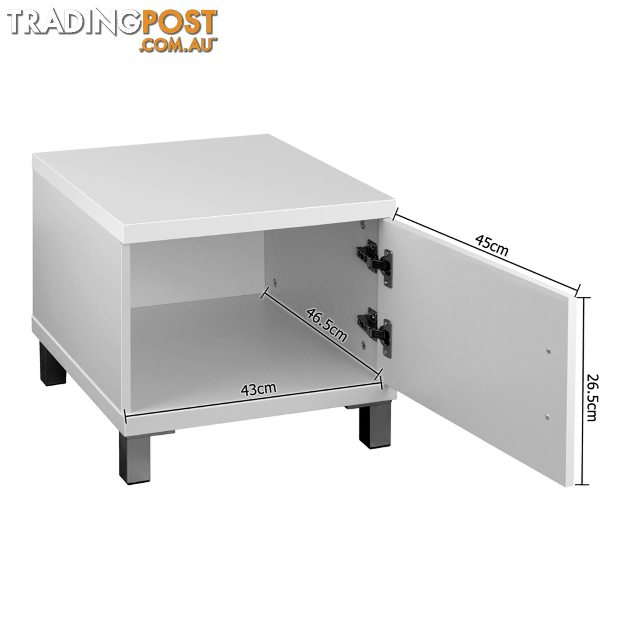 TV Stand Entertainment Unit Lowline Cabinet Drawer White