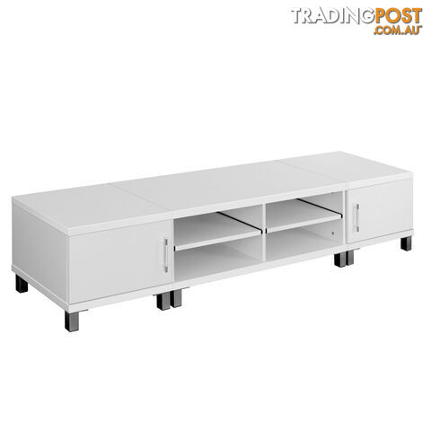 TV Stand Entertainment Unit Lowline Cabinet Drawer White