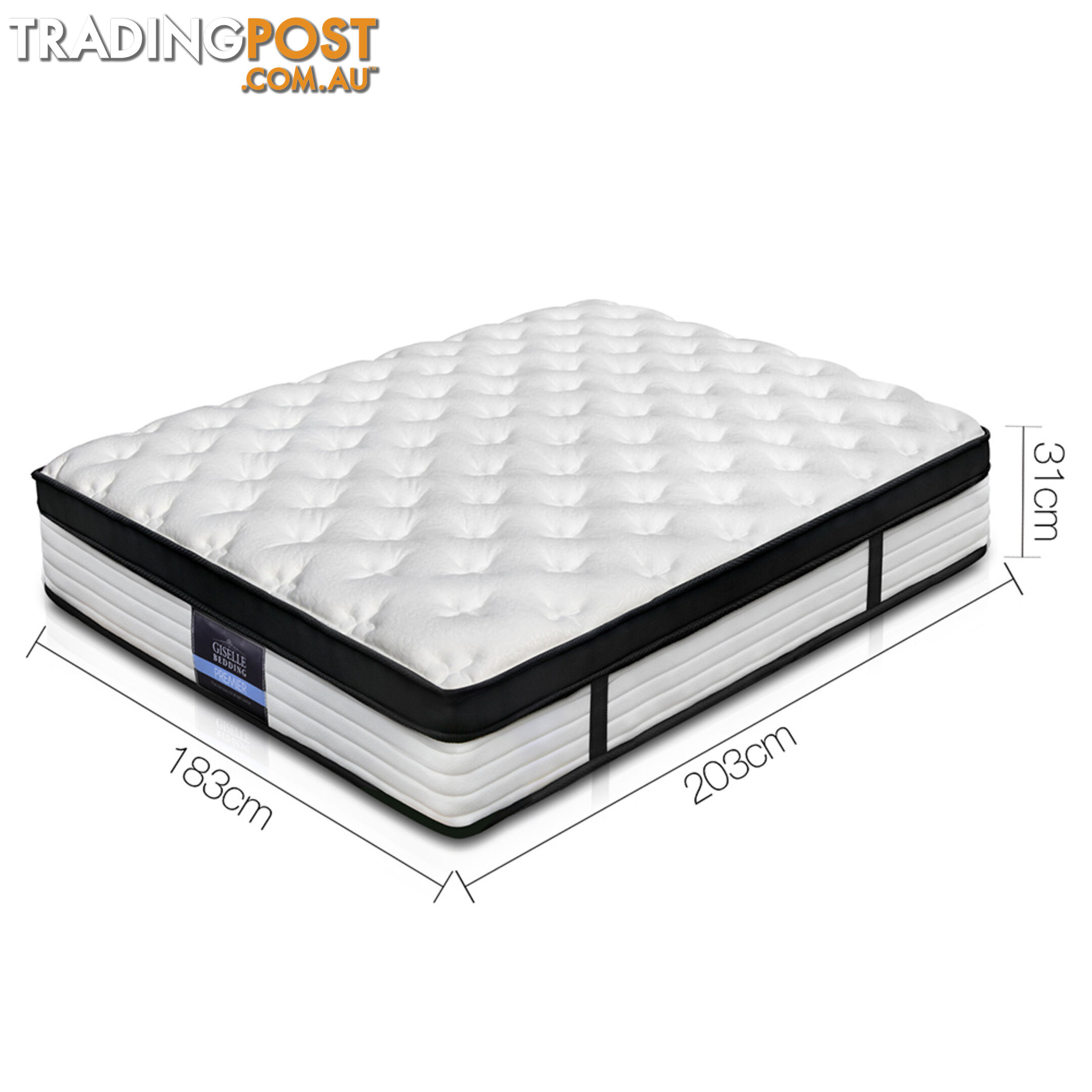 Giselle Bedding Euro Top Mattress - King