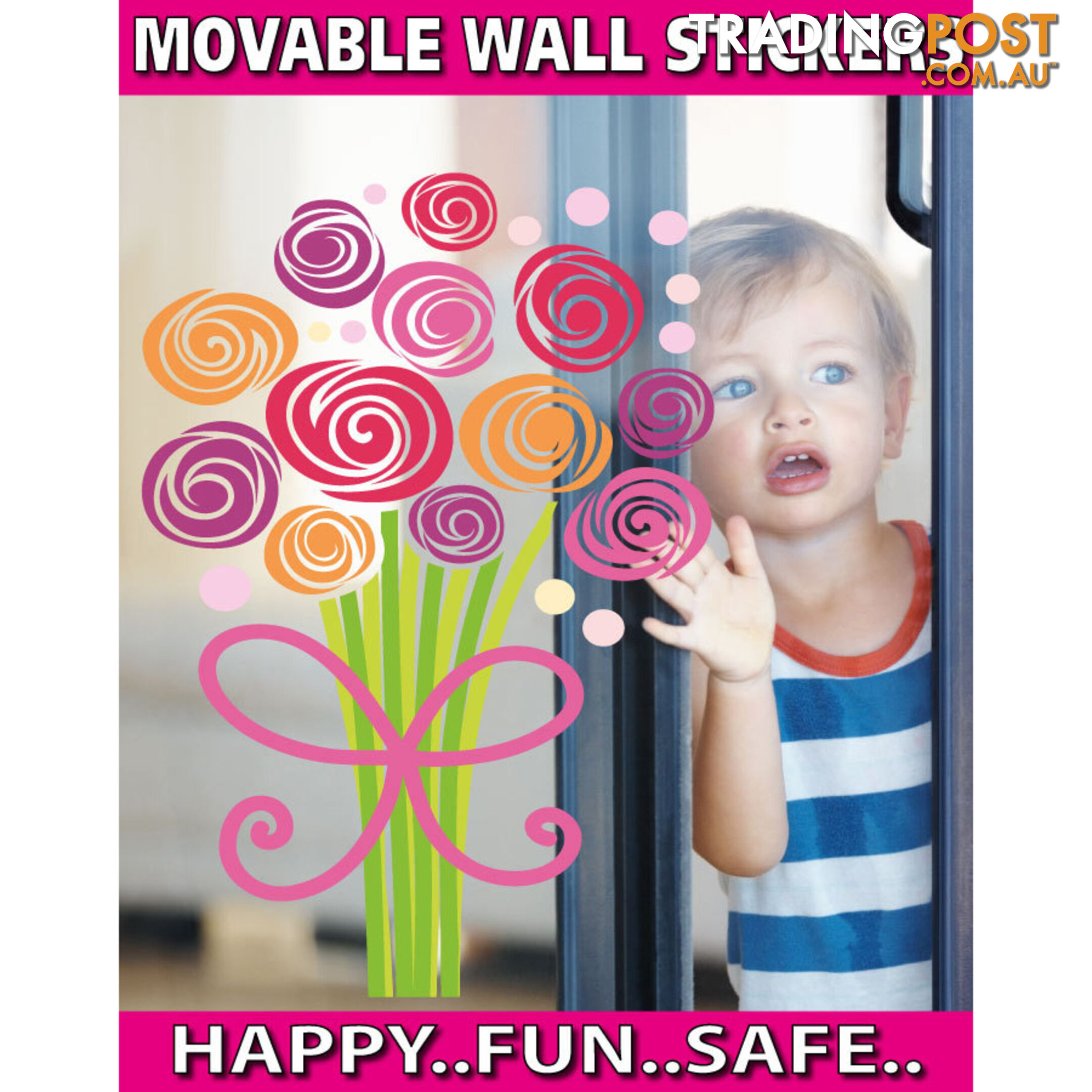 Large Size Bouquet of Flowers Wall Stickers - Totally Movable