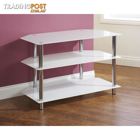 Amore Corner TV Unit 3 Shelf White