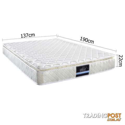 Pillow Top Pocket Spring Mattress 22cm Double