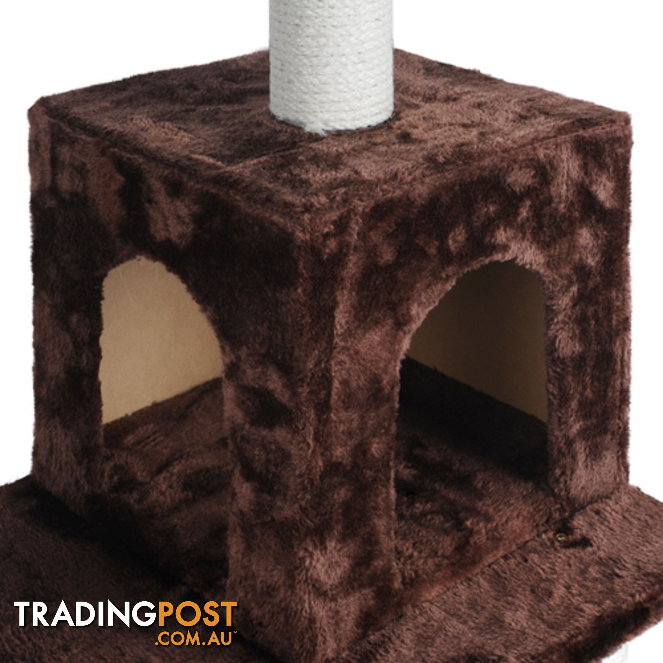 Cat Scratching Poles Post Furniture Tree House Brown