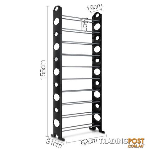 10 Tiers Stackable Shoe Storage Rack _ÑÐ 155CM - photo 2 of 7