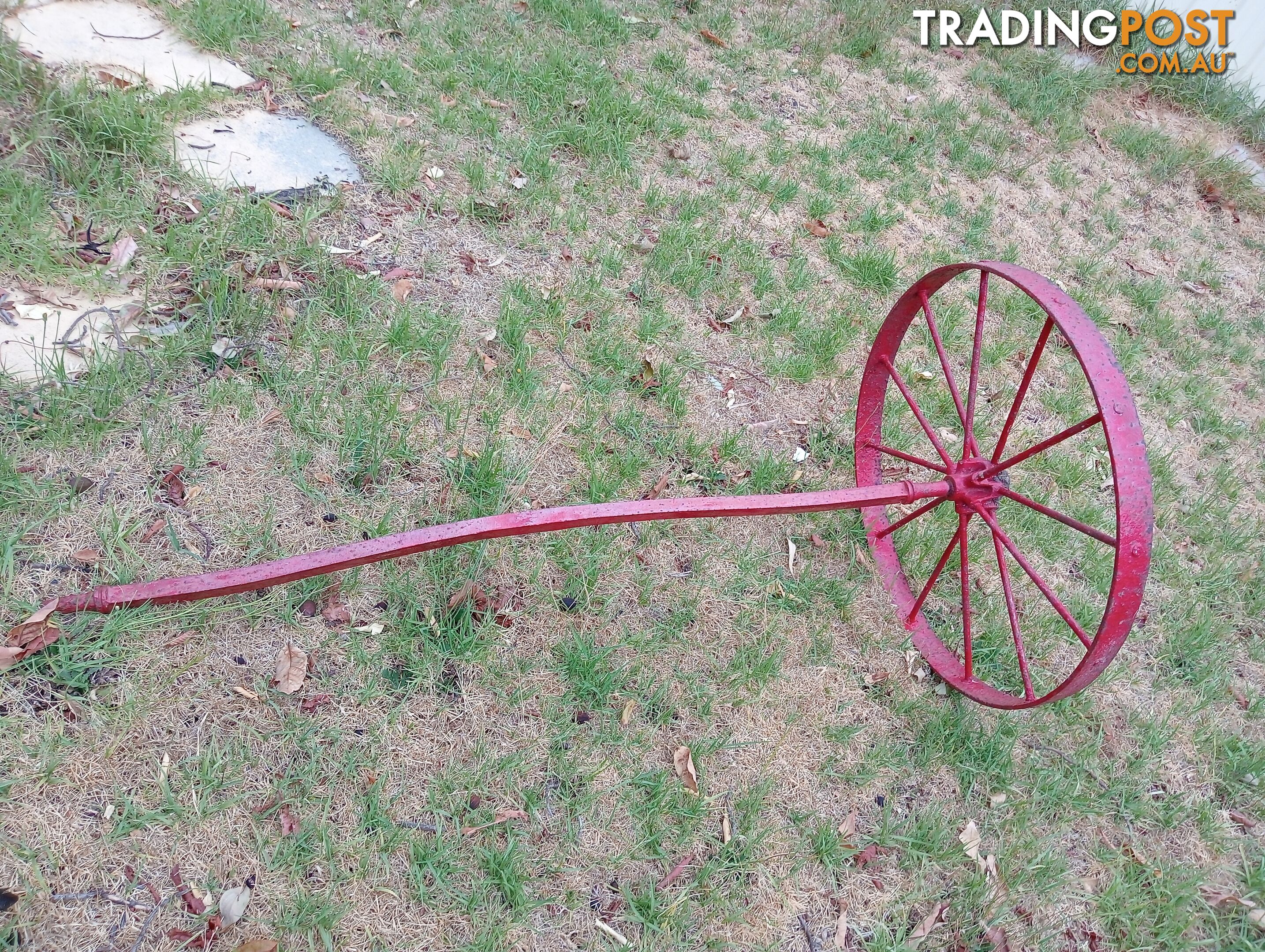 Antique garden wheel