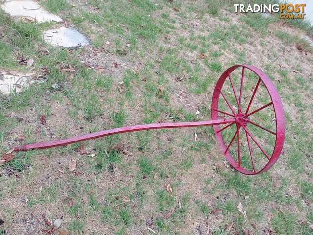 Antique garden wheel