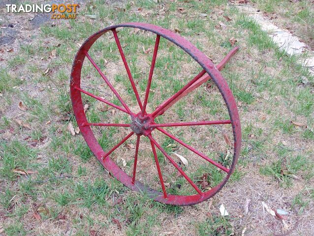 Antique garden wheel