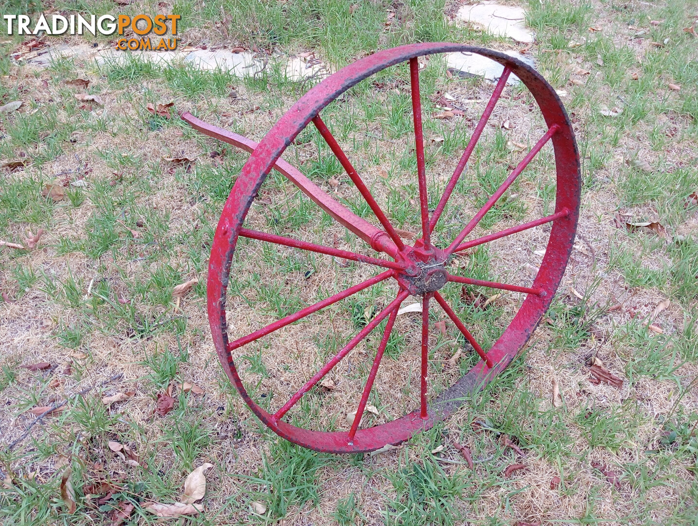 Antique garden wheel