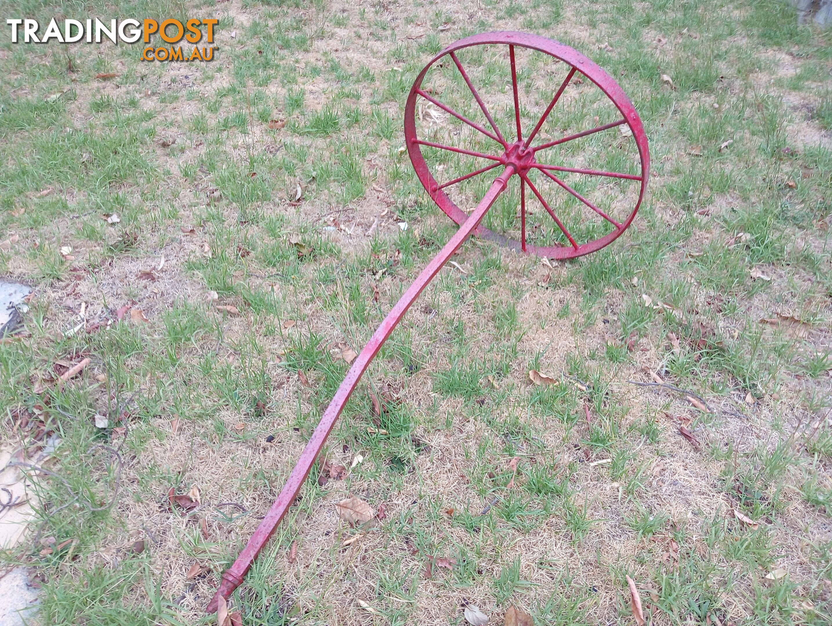 Antique garden wheel