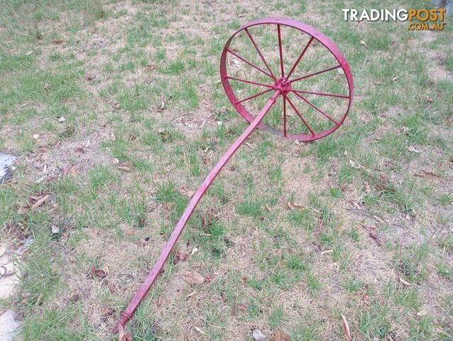 Antique garden wheel