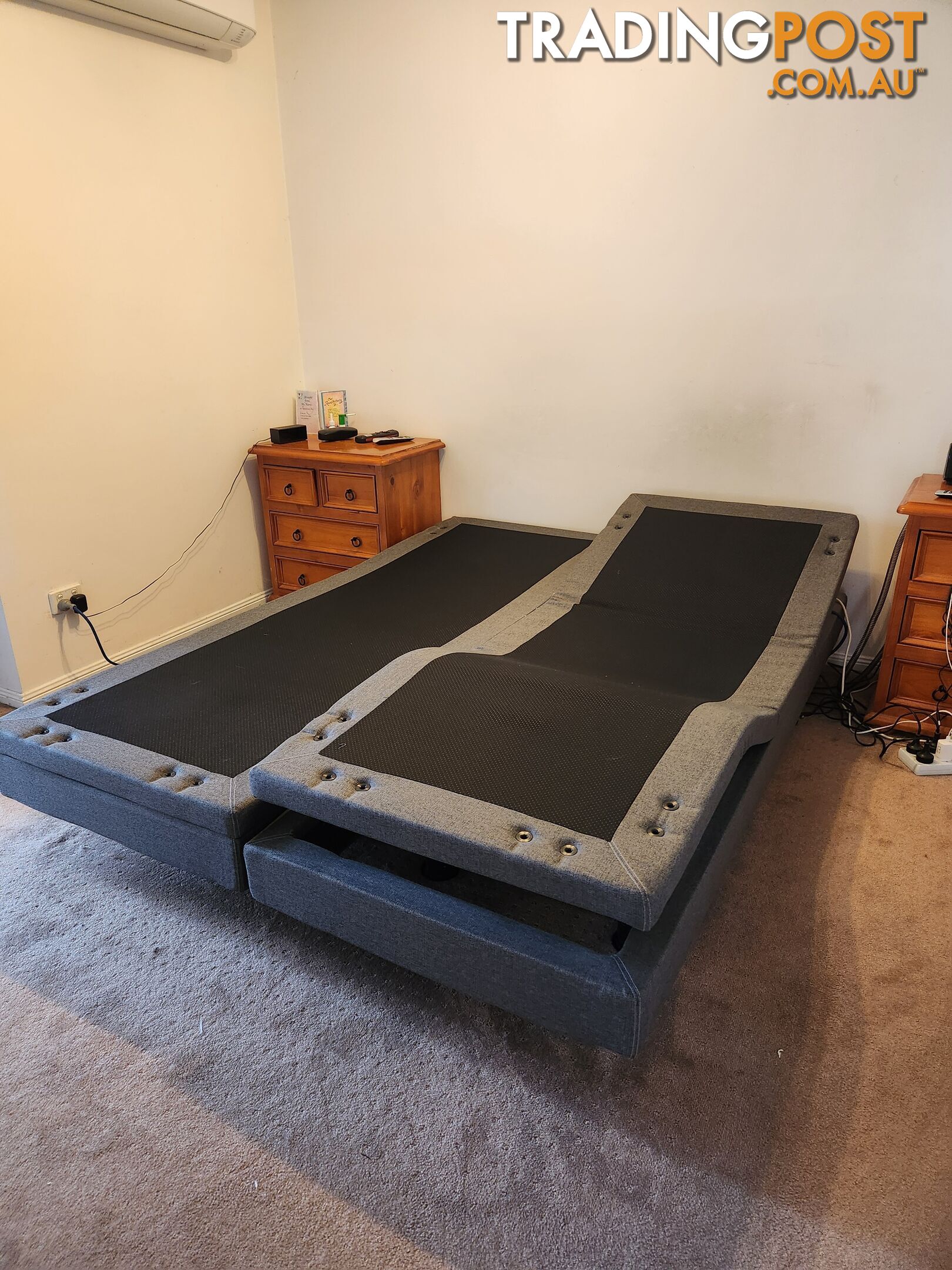 Adjustable electronic massage queen bed - as new