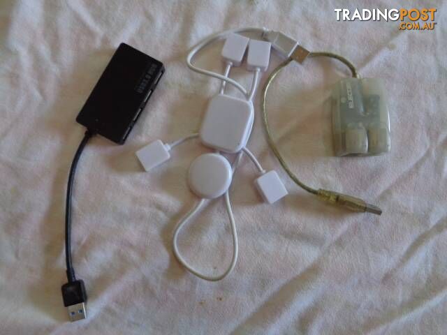 Assorted Multiple Port USB Hub + Cable Computer Laptop Desktop - photo 2 of 2