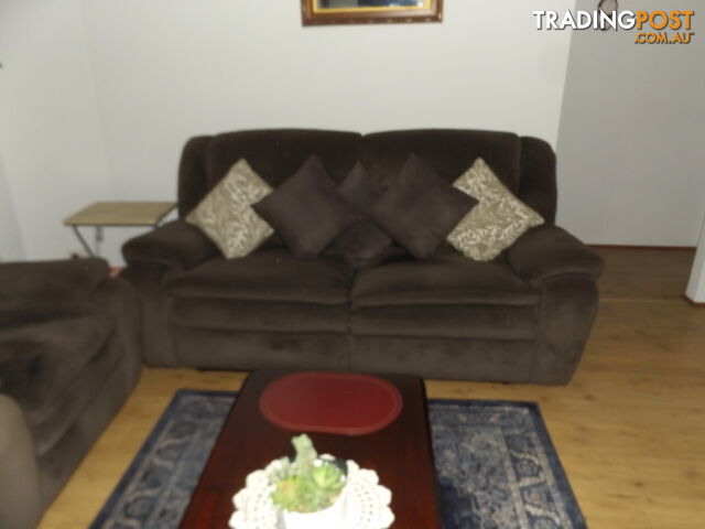 3 Piece Brown Fabric Lounge Suite