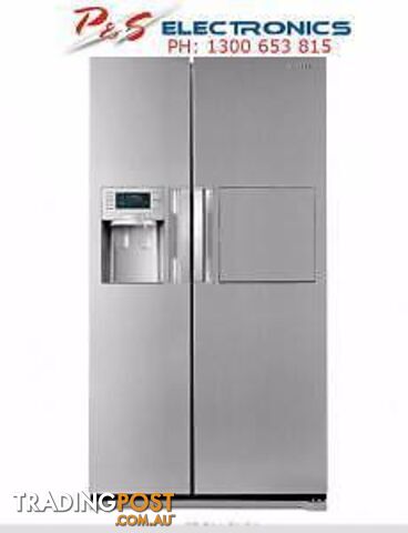 SAMSUNG 607L Stainless Steel SidexSide Fridge_ SRS606DHLS