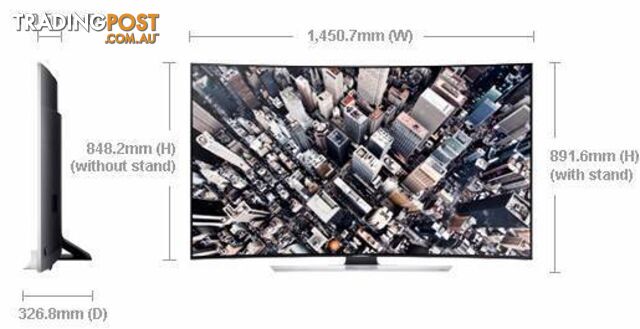 Samsung UA65HU9000 65" 4K Ultra HD Smart 3D Curved LED LCD TV