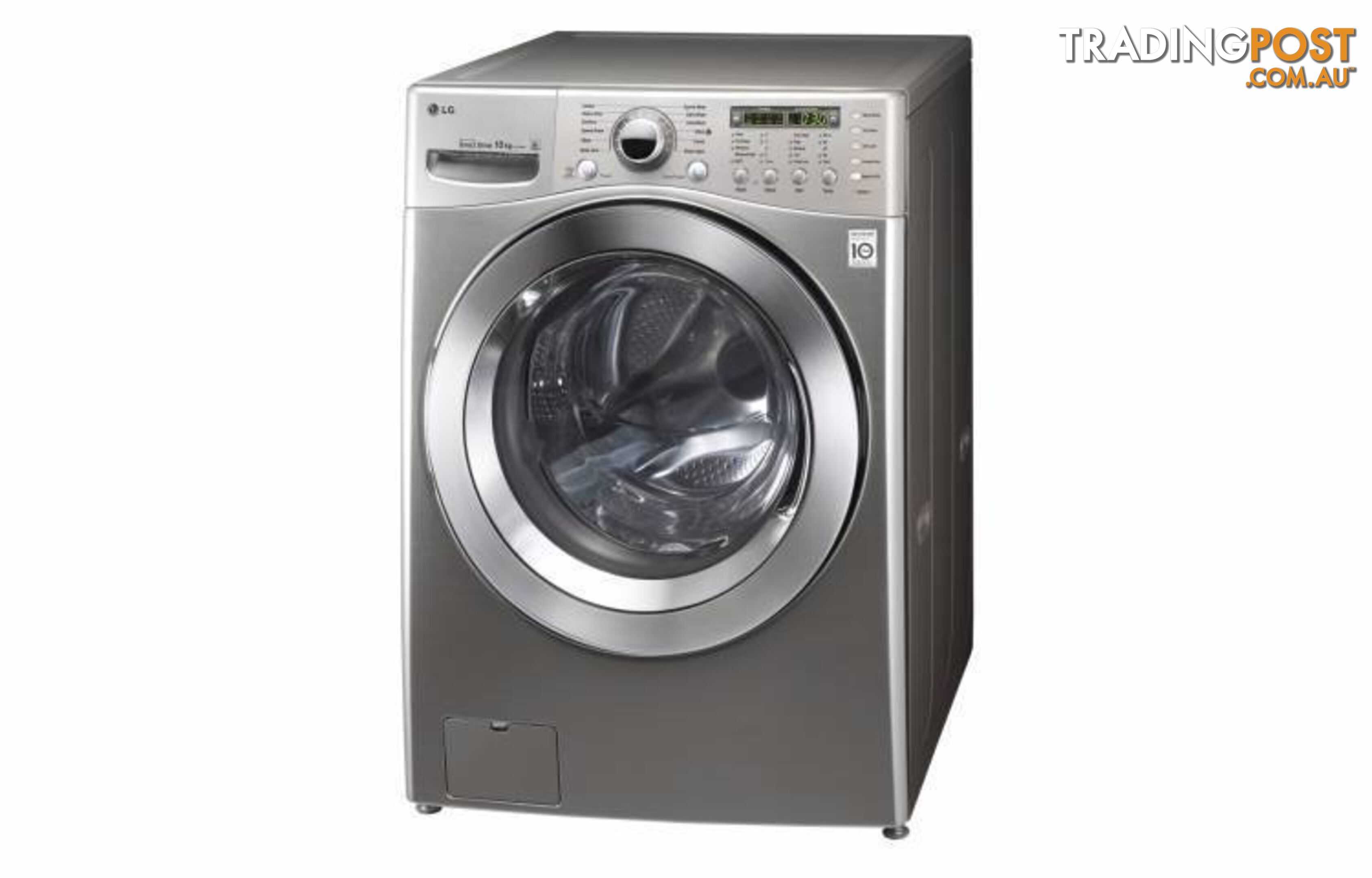 LG 10kg Stainless Front Loader Washer (WD12595D6)1 YR WARRANTY