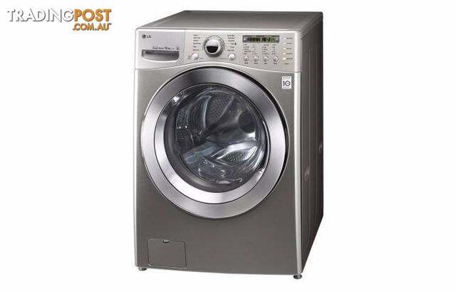 LG 10kg Stainless Front Loader Washer (WD12595D6)1 YR WARRANTY