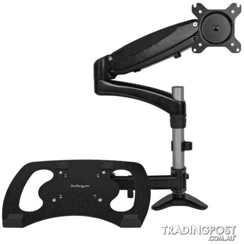 StarTech Single-Monitor Arm - Laptop Tray - One-Touch Height Adjustment