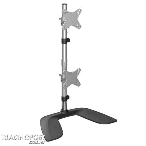 Brateck Free Standing Dual Vertical LCD Monitors Stand from 13-27"