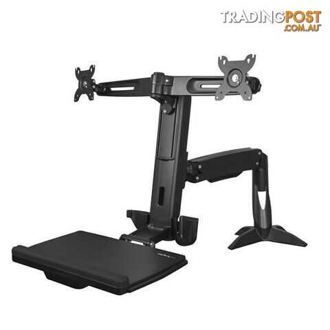 StarTech Sit Stand Dual Monitor Arm - For Two Monitors up to 24in
