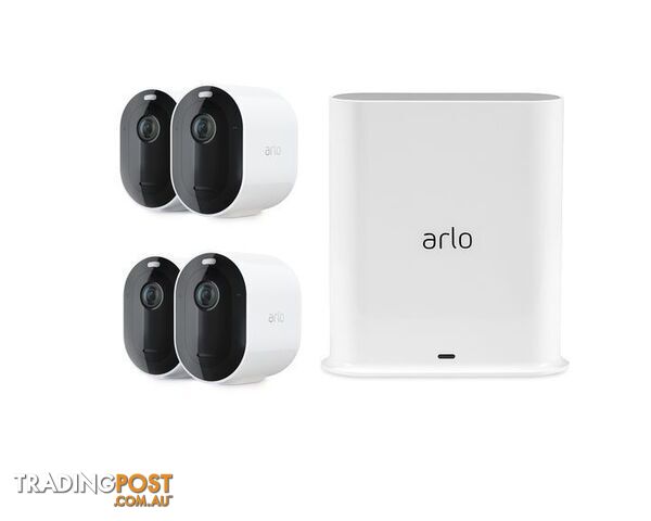 Arlo Pro 3 2K QHD Wire-Free Security 4-Camera System - VMS4440P