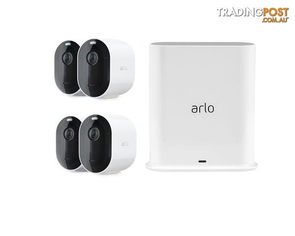 Arlo Pro 3 2K QHD Wire-Free Security 4-Camera System - VMS4440P