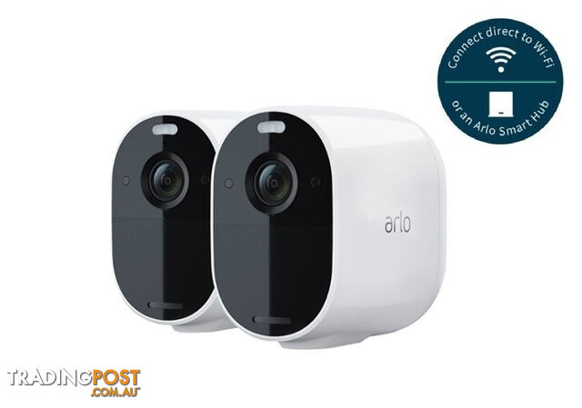 Arlo Essential Spotlight 2 Camera Wire-Free 1080p Color Night Vision  Indoor/Outdoor