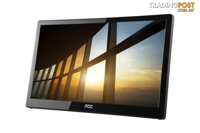 AOC 15.6' IPS 5ms Full HD 1920X1080 USB 3.0 Powered Business Monitor - Tilt, VESA75mm