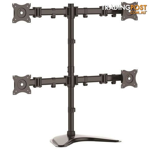 StarTech Quad Monitor Stand - Steel - For VESA Mount Monitors up to 27in