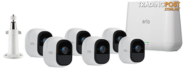 Arlo VMS4630 Arlo Pro Wire-Free HD Camera Security System with 6 HD Cameras