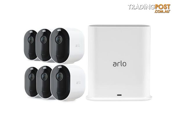 Arlo Pro 3 2K QHD Wire-Free Security 6-Camera System