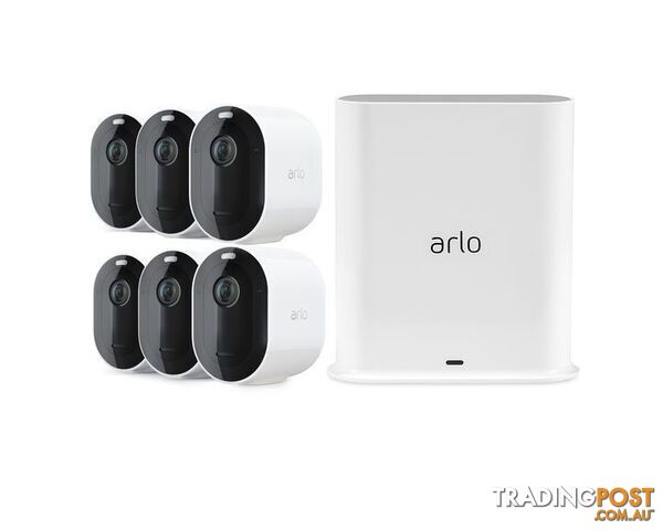Arlo Pro 3 2K QHD Wire-Free Security 6-Camera System