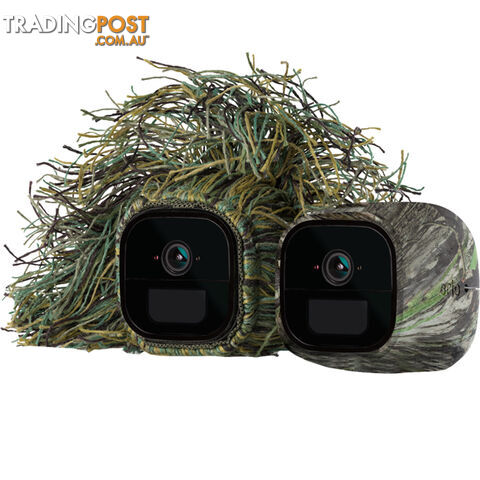 Arlo Go Skins Set of 2 Skins  Ghillie & Mossy Oak  Designed for Arlo Go Wire-Free Cameras (VMA4250)