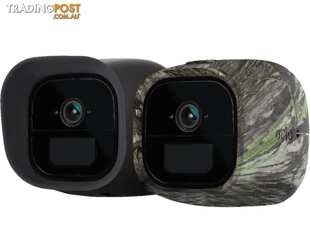 Arlo Go Skins Set of 2 Skins Black & Mossy Oak  Designed for Arlo Go Wire-Free Cameras (VMA4270)