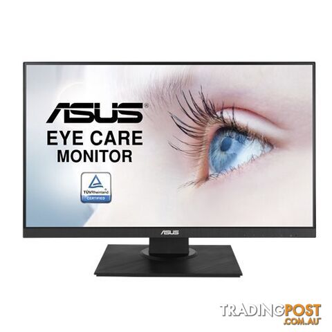 Asus VA24DQLB Eye Care Monitor 23.8 inch FHD IPS Frameless 75Hz Ergonomic Design Wall Mountable