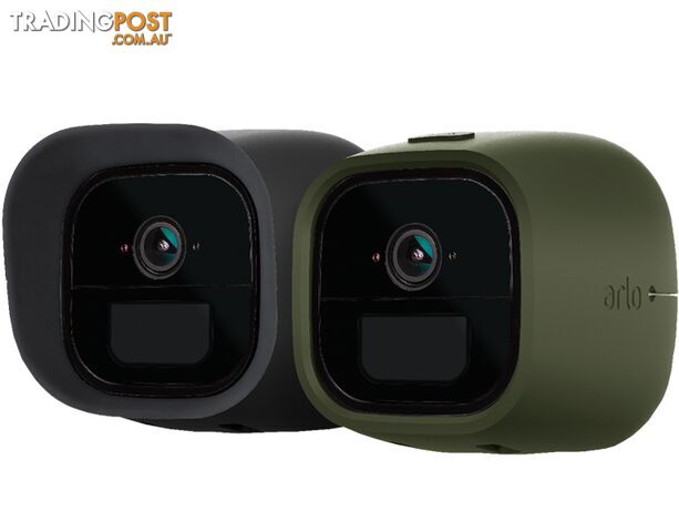 Arlo Go Skins Set of 2 Skins Green & Black  Designed for Arlo Go Wire-Free Cameras (VMA4260)