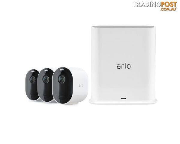 Arlo Pro 3 2K QHD Wire-Free Security 3-Camera System - VMS4340P
