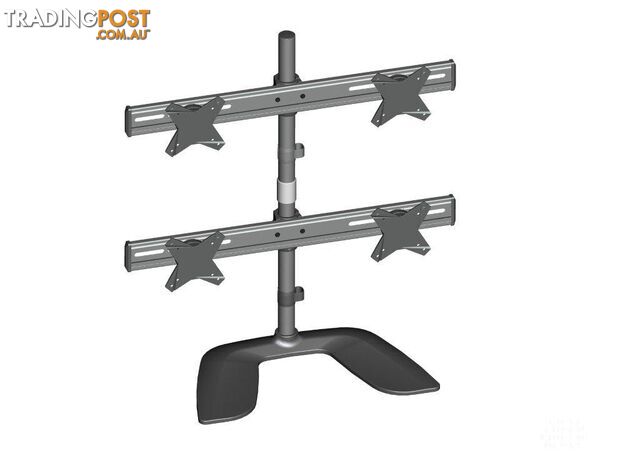 Brateck Free Standing Four LCD Monitors Stand from 13-24"