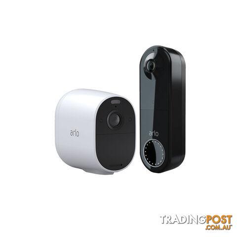 Arlo The Starter Bundle  - Essential Spotlight Camera + Essential Doorbell
