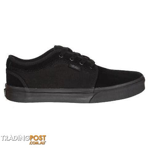 GENUINE VANS CHUKKA LOW BLACK SEUDE LEATHER SHOES SIZE KIDS 2 - photo 4 of 7